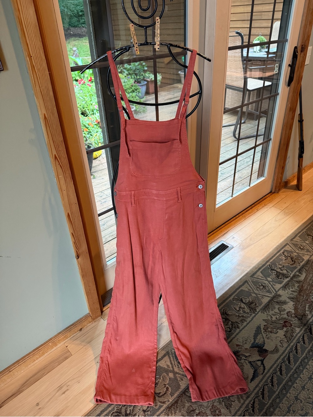 American Eagle Outfitters Rust Red Linen Sz. M Overalls